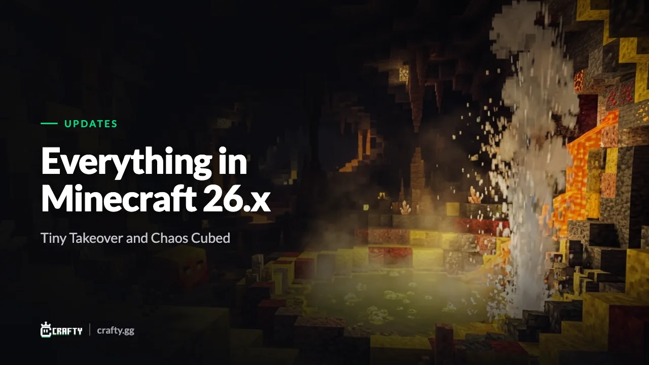Minecraft 26.x Updates Explained: Everything in 26.1, 26.1.1 and 26.2, and What Changed for Crafting
