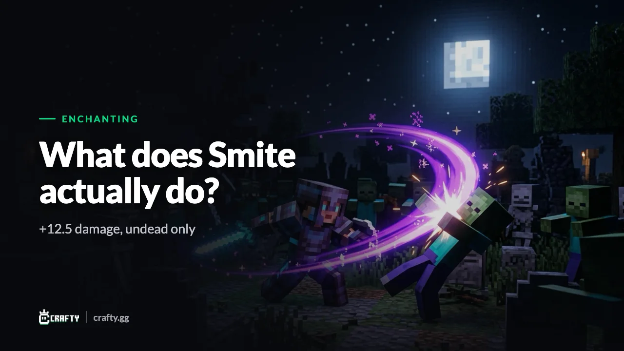 What Does Smite Do in Minecraft? Damage per Level, Every Undead Mob, and Smite vs Sharpness