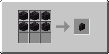 Blackstone Wall crafting recipe — the exact Crafting Table grid layout in Minecraft 26.3