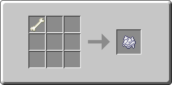 Bone Meal crafting recipe — the exact Crafting Table grid layout in Minecraft 26.3