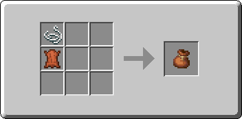 Bundle crafting recipe — the exact Crafting Table grid layout in Minecraft 26.3