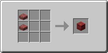 Chiseled Cinnabar crafting recipe — the exact Crafting Table grid layout in Minecraft 26.3