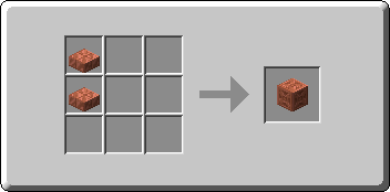 Chiseled Copper crafting recipe — the exact Crafting Table grid layout in Minecraft 26.3
