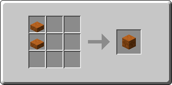 Chiseled Red Sandstone crafting recipe — the exact Crafting Table grid layout in Minecraft 26.3