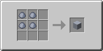 Clay crafting recipe — the exact Crafting Table grid layout in Minecraft 26.3