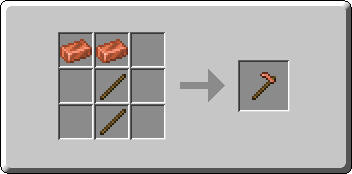 Copper Hoe crafting recipe — the exact Crafting Table grid layout in Minecraft 26.3