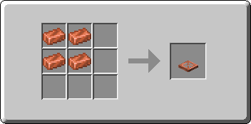 Copper Trapdoor crafting recipe — the exact Crafting Table grid layout in Minecraft 26.3