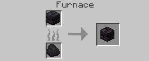 Cracked Polished Blackstone Bricks crafting recipe — the exact Furnace grid layout in Minecraft 26.3