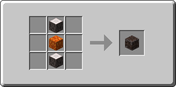 Creaking Heart crafting recipe — the exact Crafting Table grid layout in Minecraft 26.3