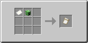 Banner Pattern crafting recipe — the exact Crafting Table grid layout in Minecraft 26.3