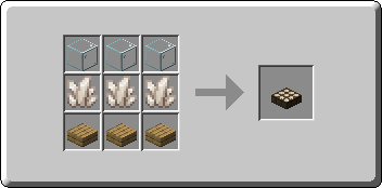 Daylight Detector crafting recipe — the exact Crafting Table grid layout in Minecraft 26.3