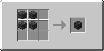 Deepslate Tiles crafting recipe — the exact Crafting Table grid layout in Minecraft 26.3