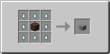 Dried Ghast crafting recipe — the exact Crafting Table grid layout in Minecraft 26.3