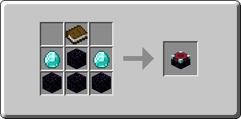 Enchanting Table crafting recipe — the exact Crafting Table grid layout in Minecraft 26.3