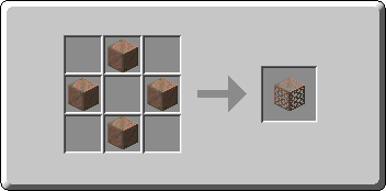 Exposed Copper Grate crafting recipe — the exact Crafting Table grid layout in Minecraft 26.3
