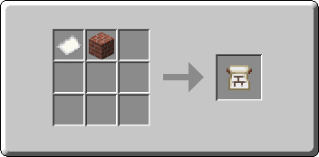 Field Masoned Banner Pattern crafting recipe — the exact Crafting Table grid layout in Minecraft 26.3