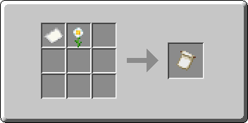 Banner Pattern crafting recipe — the exact Crafting Table grid layout in Minecraft 26.3