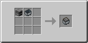 Minecart with Furnace crafting recipe — the exact Crafting Table grid layout in Minecraft 26.3