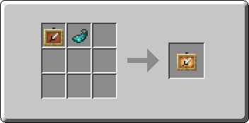 Glow Item Frame crafting recipe — the exact Crafting Table grid layout in Minecraft 26.3