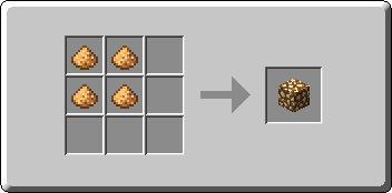 Glowstone crafting recipe — the exact Crafting Table grid layout in Minecraft 26.3