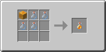 Honey Bottle crafting recipe — the exact Crafting Table grid layout in Minecraft 26.3