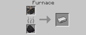 Iron Ingot crafting recipe — the exact Blast Furnace grid layout in Minecraft 26.3