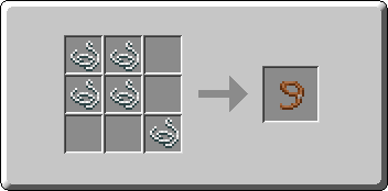 Lead crafting recipe — the exact Crafting Table grid layout in Minecraft 26.3