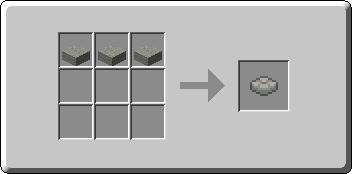 Light Gray Cushion crafting recipe — the exact Crafting Table grid layout in Minecraft 26.3