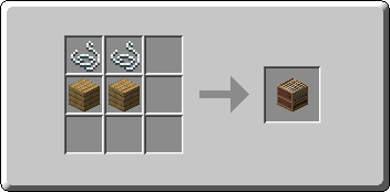 Loom crafting recipe — the exact Crafting Table grid layout in Minecraft 26.3
