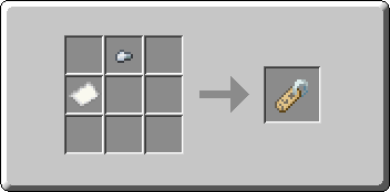 Name Tag crafting recipe — the exact Crafting Table grid layout in Minecraft 26.3
