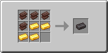 Netherite Ingot crafting recipe — the exact Crafting Table grid layout in Minecraft 26.3