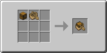 Boat with Chest crafting recipe — the exact Crafting Table grid layout in Minecraft 26.3