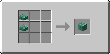 Oxidized Chiseled Copper crafting recipe — the exact Crafting Table grid layout in Minecraft 26.3