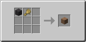 Packed Mud crafting recipe — the exact Crafting Table grid layout in Minecraft 26.3