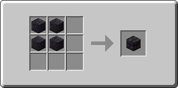 Polished Blackstone Bricks crafting recipe — the exact Crafting Table grid layout in Minecraft 26.3