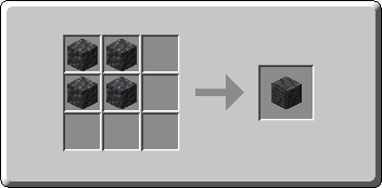 Polished Deepslate crafting recipe — the exact Crafting Table grid layout in Minecraft 26.3