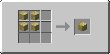 Polished Sulfur crafting recipe — the exact Crafting Table grid layout in Minecraft 26.3
