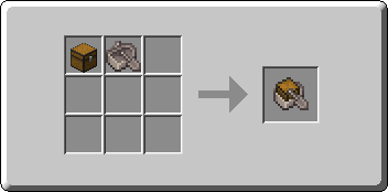 Poplar Boat with Chest crafting recipe — the exact Crafting Table grid layout in Minecraft 26.3