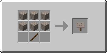 Poplar Sign crafting recipe — the exact Crafting Table grid layout in Minecraft 26.3