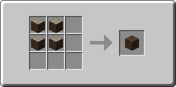 Poplar Wood crafting recipe — the exact Crafting Table grid layout in Minecraft 26.3