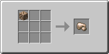 Raw Iron crafting recipe — the exact Crafting Table grid layout in Minecraft 26.3