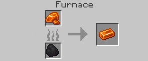 Resin Brick crafting recipe — the exact Furnace grid layout in Minecraft 26.3