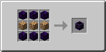 Respawn Anchor crafting recipe — the exact Crafting Table grid layout in Minecraft 26.3