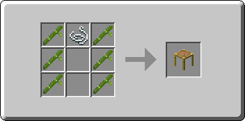 Scaffolding crafting recipe — the exact Crafting Table grid layout in Minecraft 26.3
