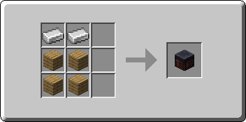Smithing Table crafting recipe — the exact Crafting Table grid layout in Minecraft 26.3