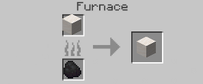 Smooth Quartz Block crafting recipe — the exact Furnace grid layout in Minecraft 26.3