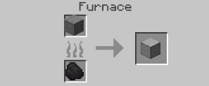 Smooth Stone crafting recipe — the exact Furnace grid layout in Minecraft 26.3