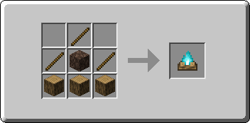Soul Campfire crafting recipe — the exact Crafting Table grid layout in Minecraft 26.3