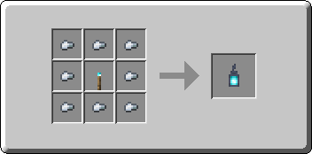 Soul Lantern crafting recipe — the exact Crafting Table grid layout in Minecraft 26.3
