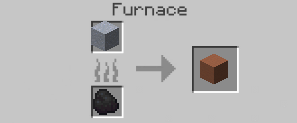 Terracotta crafting recipe — the exact Furnace grid layout in Minecraft 26.3